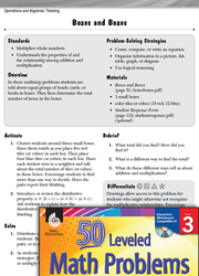 Operations and Algebraic Thinking Leveled Problems: Solving with Equal Groups