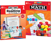 180 Days™: Reading & Math Grade 1: 2-Book Set