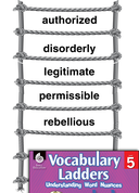 Vocabulary Ladder for Following the Law