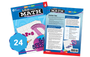 180 Days™: Math for Fourth Grade 24-Book Set