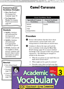 Camel Caravans in North Africa: Academic Vocabulary Level 3