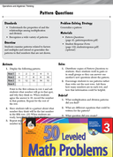 Operations and Algebraic Thinking Leveled Problems: Multiplication and Patterns