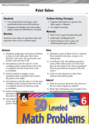 Ratios and Proportional Relationships Leveled Problems: Ratios and Graphs