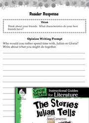 The Stories Julian Tells Reader Response Writing Prompts