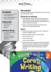 Writing Lesson: Sentence Beginnings Level 2