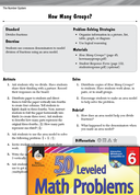 The Number System Leveled Problems: Fractions and Area Models