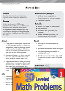 Operations in Base Ten Leveled Problem: Compare Whole Numbers: More or Less