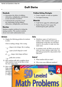 Number and Operations in Base Ten Leveled Problems: Write a Math Story