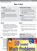 Number Sense Leveled Problem: Counting to Make It Equal