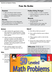 Operations in Base Ten Leveled Problem: Subtracting From the Garden