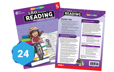 180 Days™: Reading for Fifth Grade 24-Book Set