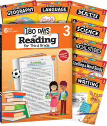 180 Days™ Bundle Grade 3: 8-Book Set