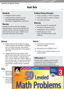 Operations and Algebraic Thinking Leveled Problems: Money and Equal Groups