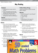 Number and Operations with Fractions Leveled Problems: Map Reading