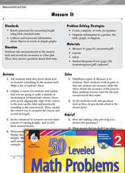 Measurement and Data Leveled Problems: Using Inches to Measure Objects