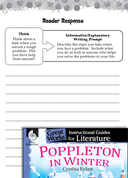 Poppleton in Winter Reader Response Writing Prompts