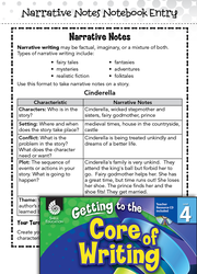 Writing Lesson: Narrative Notes Level 4