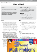 Operations and Algebraic Thinking Leveled Problems: Multiple and Factor Concepts