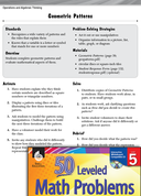 Operations and Algebraic Thinking Leveled Problems: Geometric Patterns