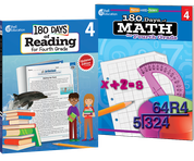 180 Days™: Reading & Math for Grade 4: 2-Book Set